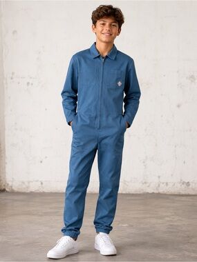 NWT The Sunday Collective Utility Long Sleeve Jumper Blue